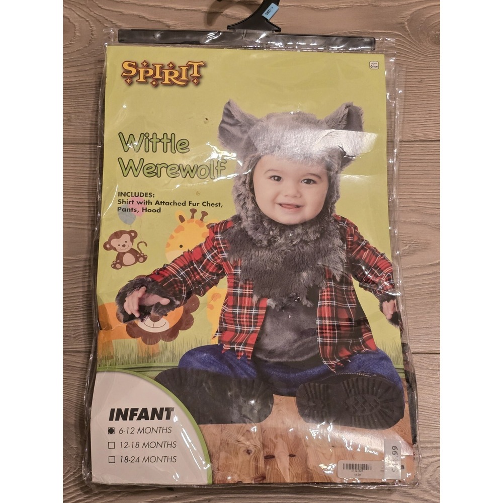 Halloween Costume Baby / Infant's Wittle Werewolf‎ Size 6-12 Months